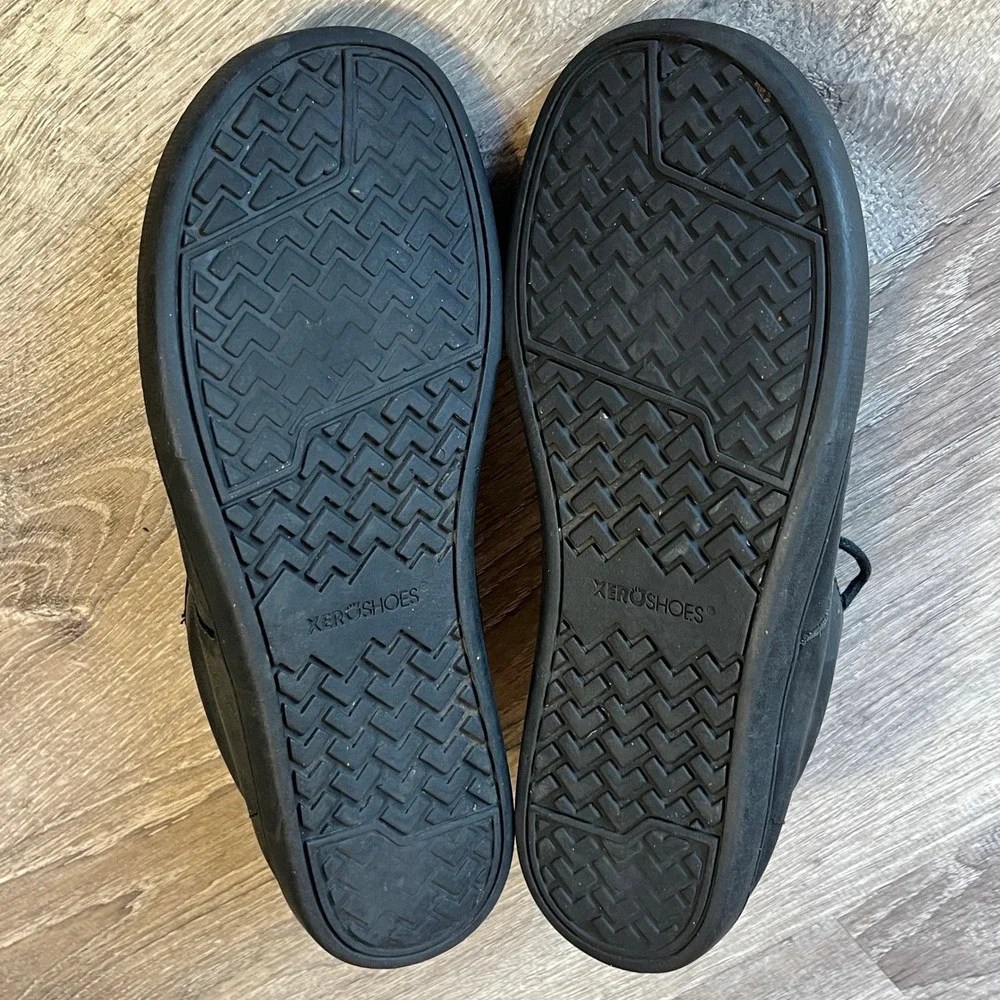 Xero Shoes Glenn Mens 8 Oiled Black Leather Barefoot Casual Oxford Shoes CY07-12